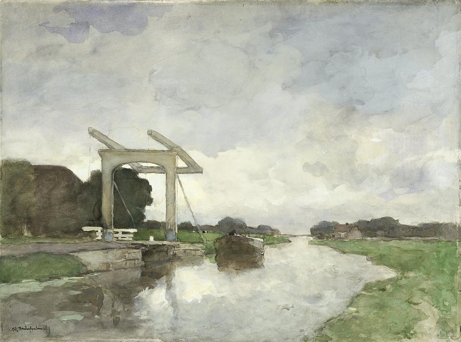 Drawbridge at Noorden Painting by Celestial Images
