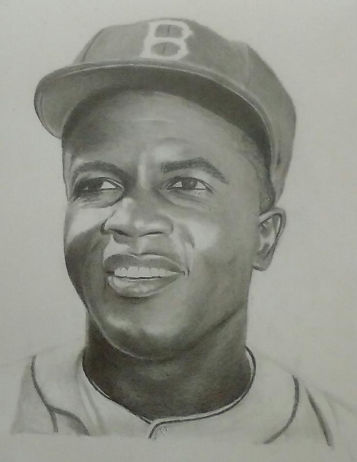 Drawing Jackie Robinson by Chadd Dudley