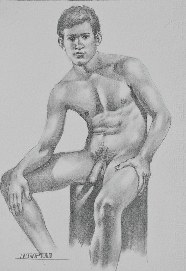 Drawing Male Nude #1805291 Drawing by Hongtao Huang