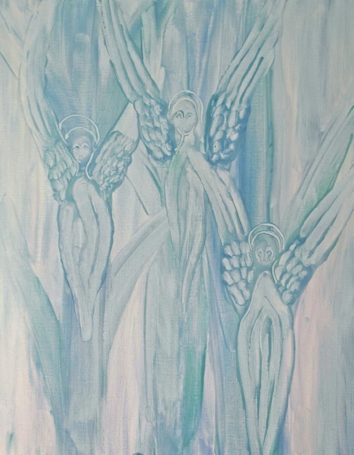 Abstract Painting - Dream Angels by Michele Myers