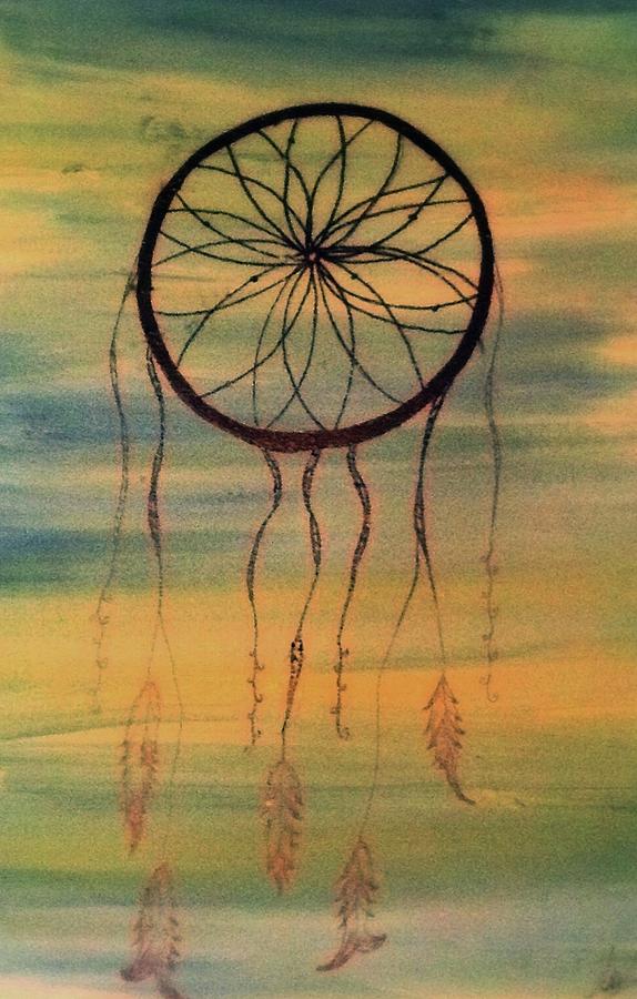 Dreamcatcher Painting - Dream Catcher by Libby Sealy