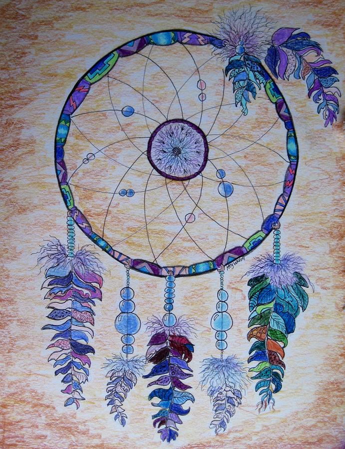 Dream catcher Drawing by Megan Walsh