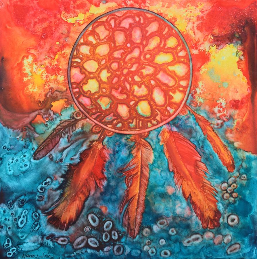 Dream Catcher Painting by Nancy Jolley