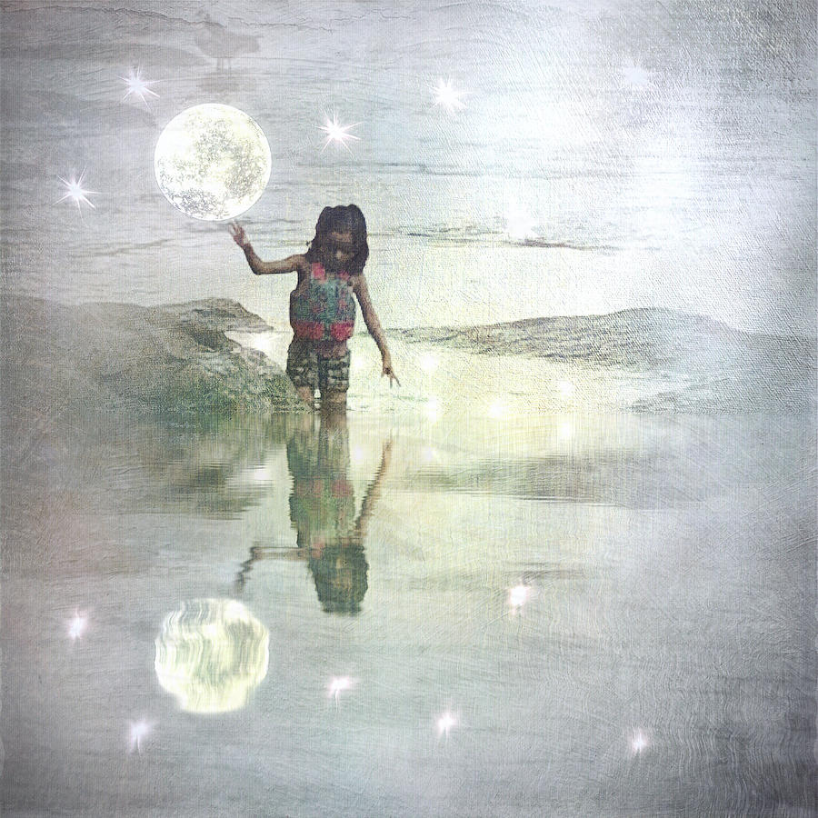 Fantasy Digital Art - To Touch the Moon by Melissa D Johnston