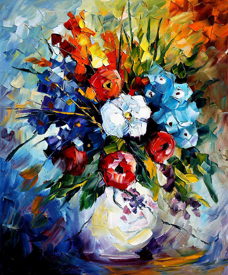 Dream Flowers Painting by Leonid Afremov | Fine Art America