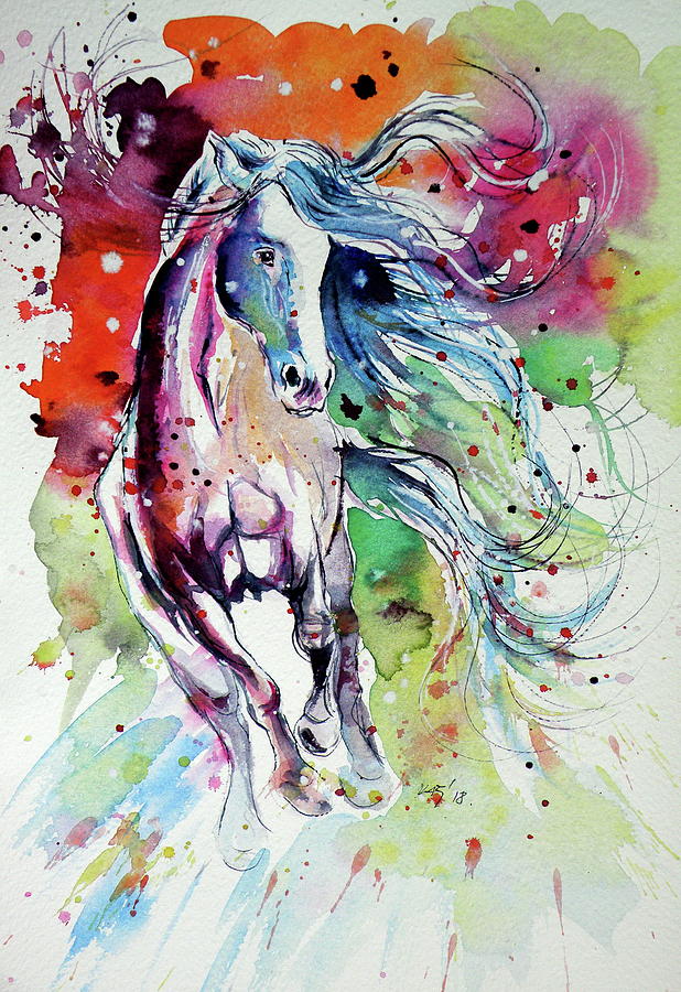 Dream horse Painting by Kovacs Anna Brigitta