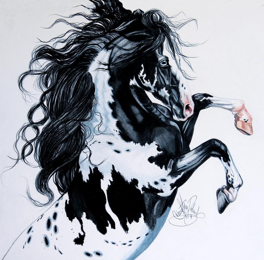 Horse Painting - Dream Horse Series #2001 by Cheryl Poland