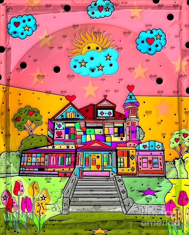 Dream House Popart By Nico Bielow Digital Art