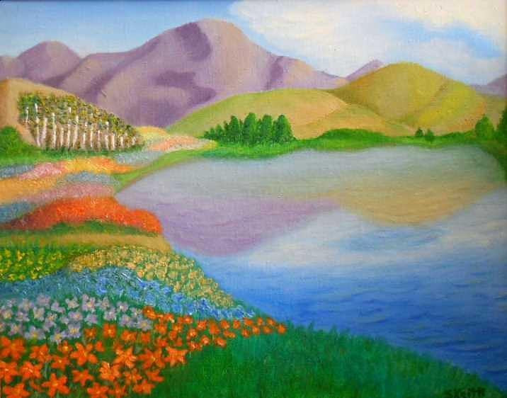 Dream Land Painting by Sheri Keith