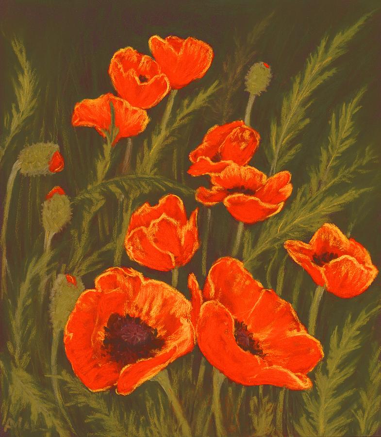 Dream of Poppies Painting by Anastasiya Malakhova