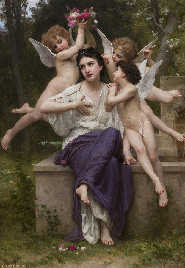 Dream of Spring Painting by William-Adolphe Bouguereau