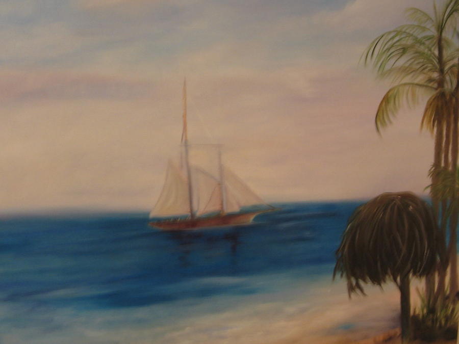 Sea Painting - Dream Sail by Betty Pimm
