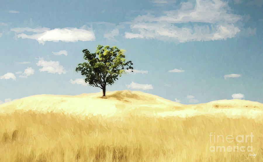 Nature Photograph - Dream Tree - digital painting by Scott Pellegrin