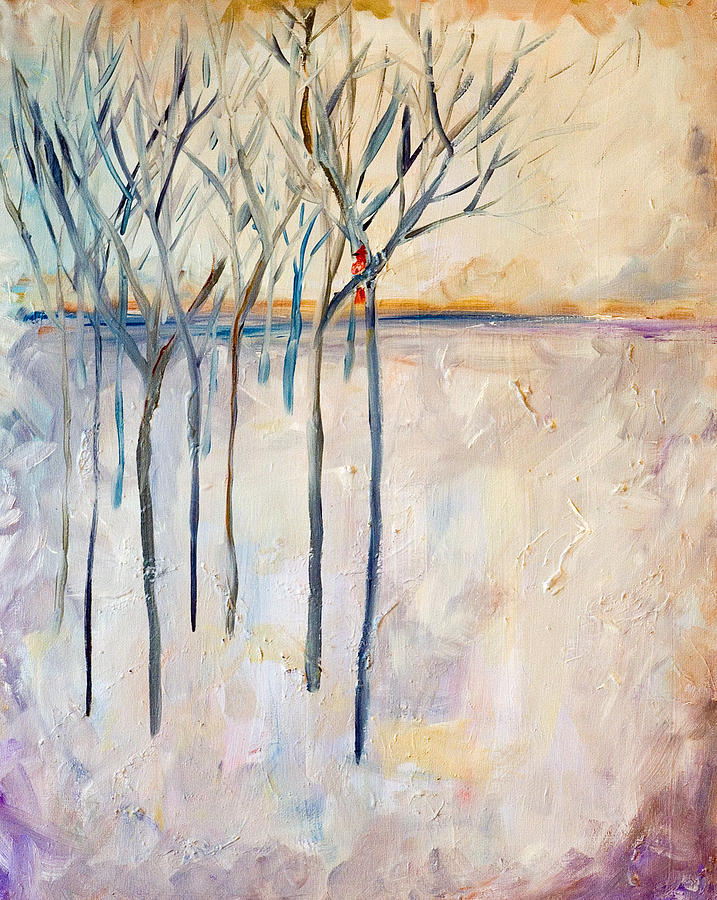 Abstract Painting - Dream Trees by Delilah  Smith