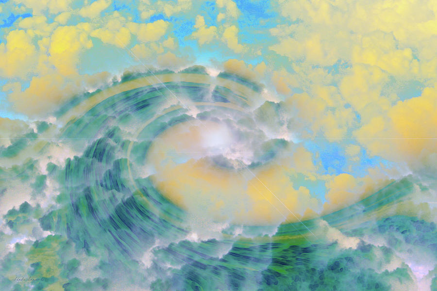Clouds Digital Art - Dream Wave by Linda Sannuti