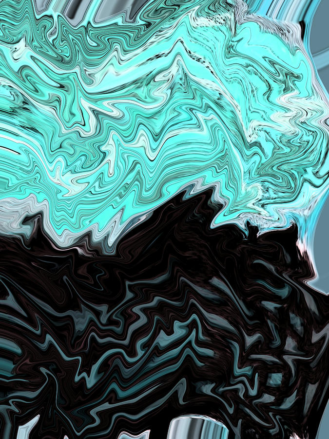 Abstract Digital Art - Dream Waves by Lenore Senior