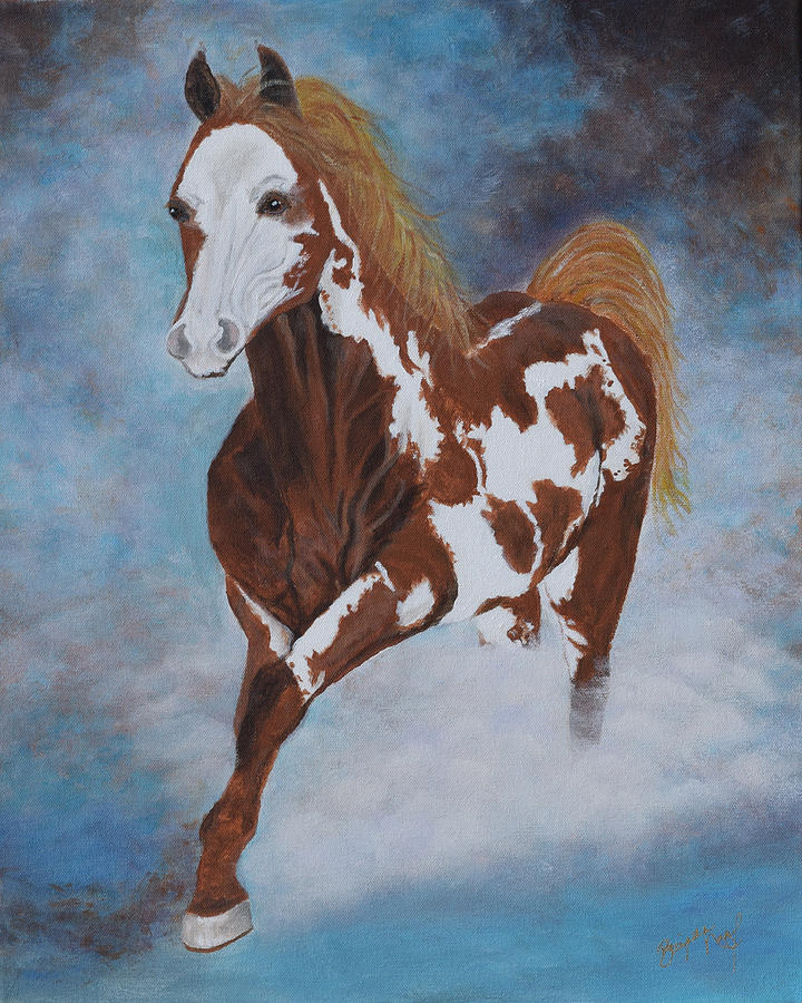 Horse Painting - Dreamer by Belinda Nagy