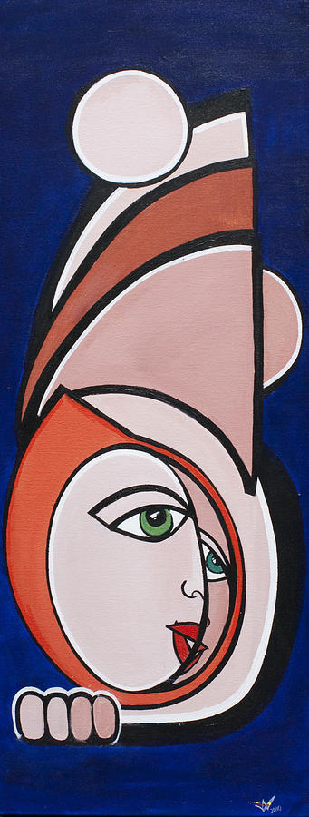 Abstract Painting - Dreamer by Valerie Wolf Abstract Painting - Dreamer by Valerie Wolf