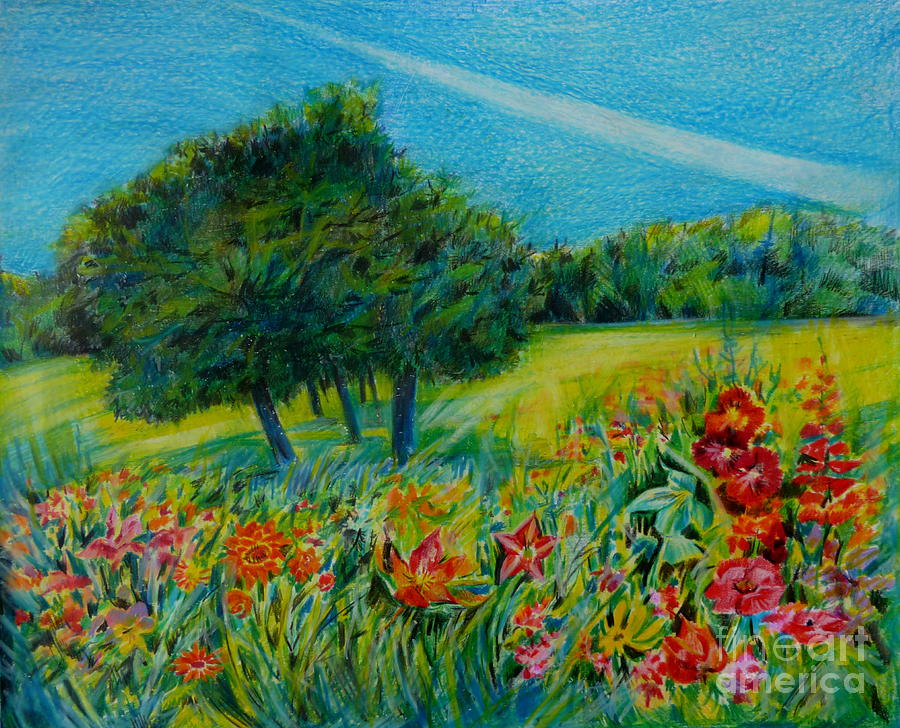 Nature Drawing - Dreaming about summer by Anna  Duyunova