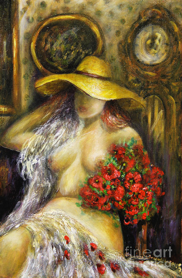 Dreaming Lady Painting by Dariusz Orszulik
