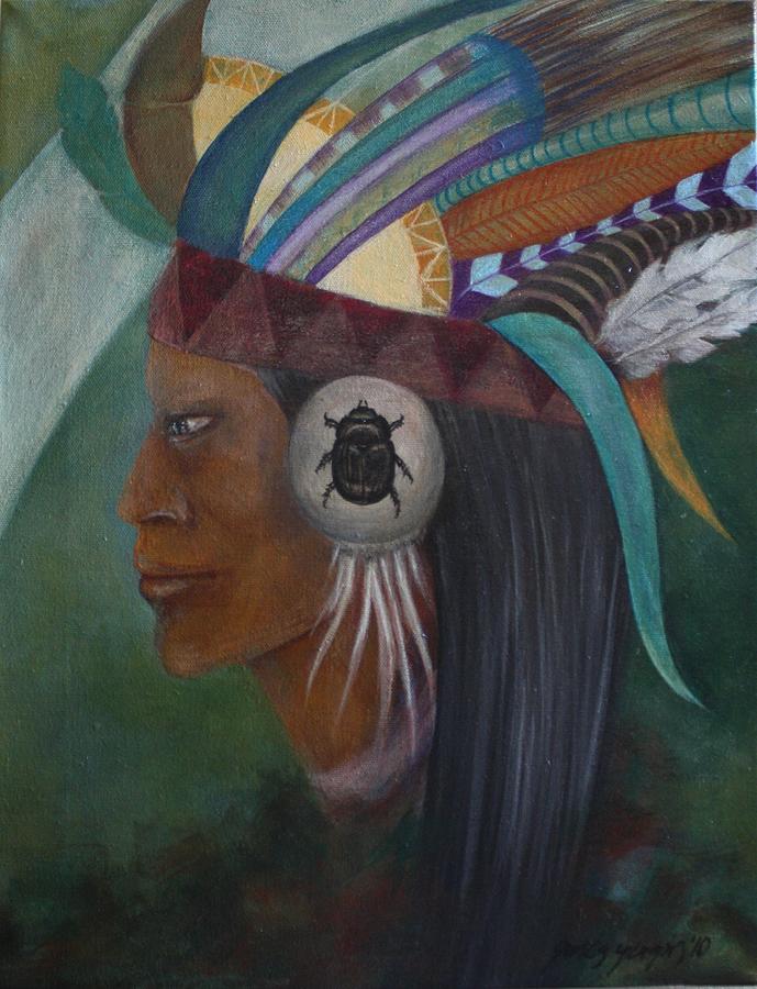 Dream Painting - Dreaming Native by Gonca Yengin