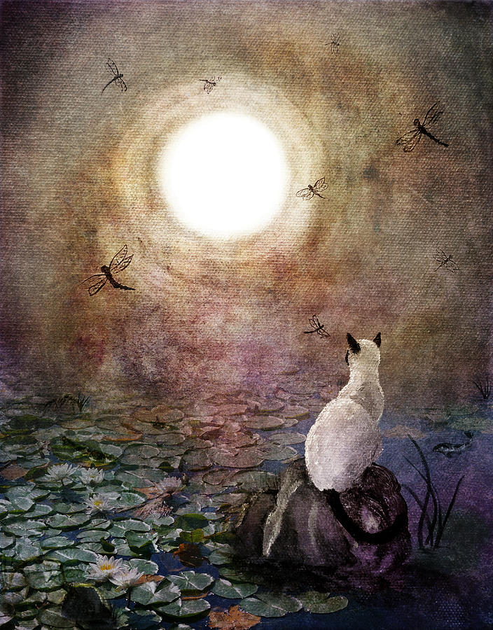 Dreaming of a Koi Pond Digital Art by Laura Iverson