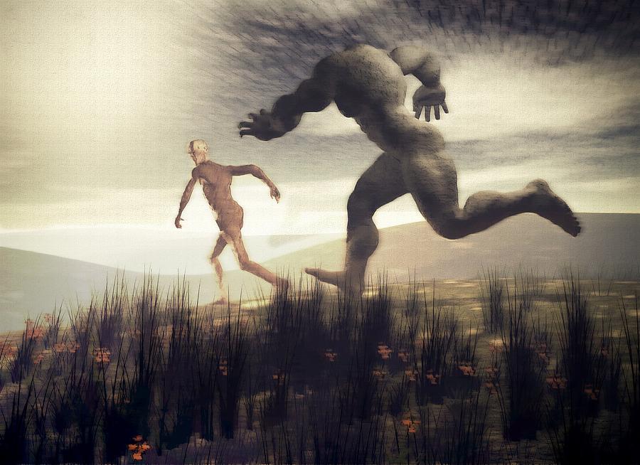 Surrealism Digital Art - Dreaming of a Nameless Fear by John Alexander