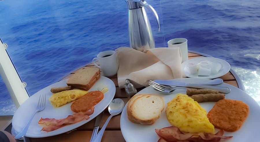 Dreaming of Breakfast at Sea Photograph by DigiArt Diaries by Vicky B Fuller