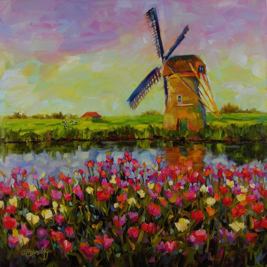 Tulip Painting - Dreaming of Holland by Chris Brandley