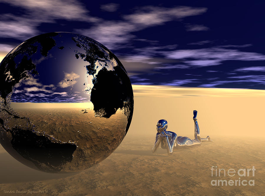 Dreaming of Other Worlds Digital Art by Sandra Bauser