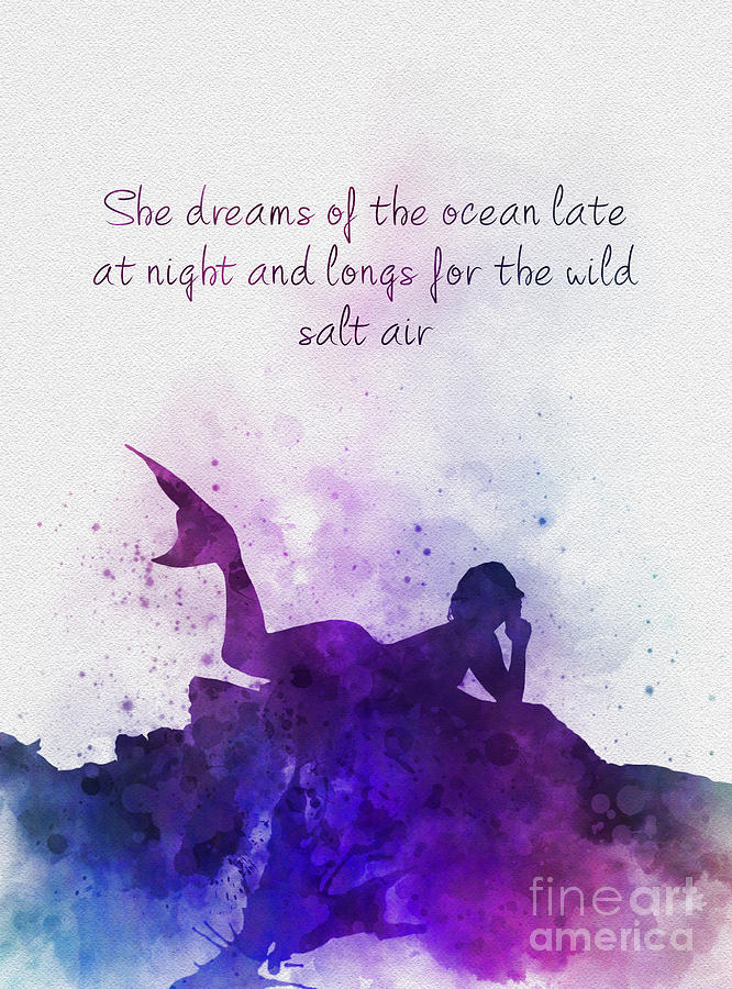 Dreaming of the Ocean Mixed Media by My Inspiration