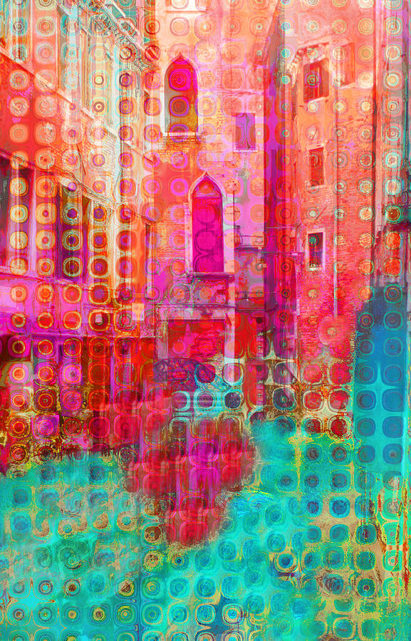 Dreaming Of Venice In Dark Pink Photograph by Suzanne Powers