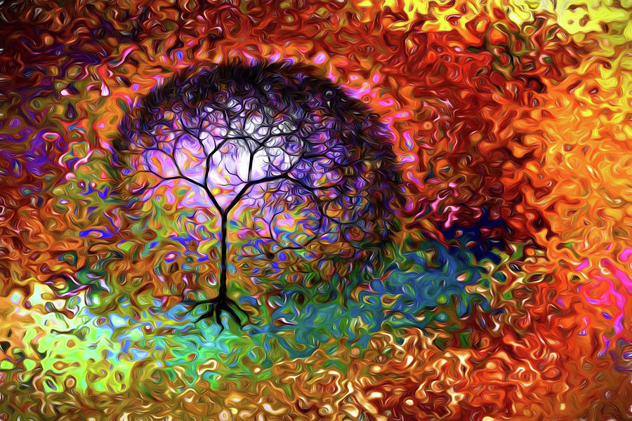 Dreamland Tree Digital Art by Lilia S
