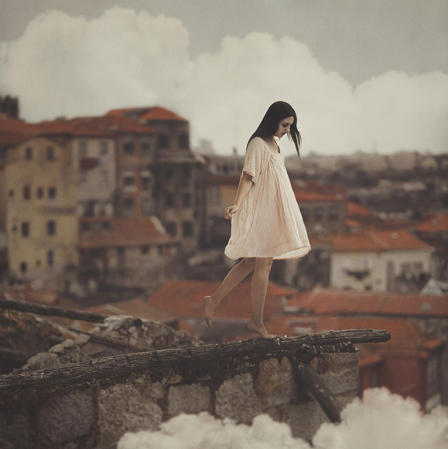 Vintage Photograph - Dreams in old Porto by Anka Zhuravleva