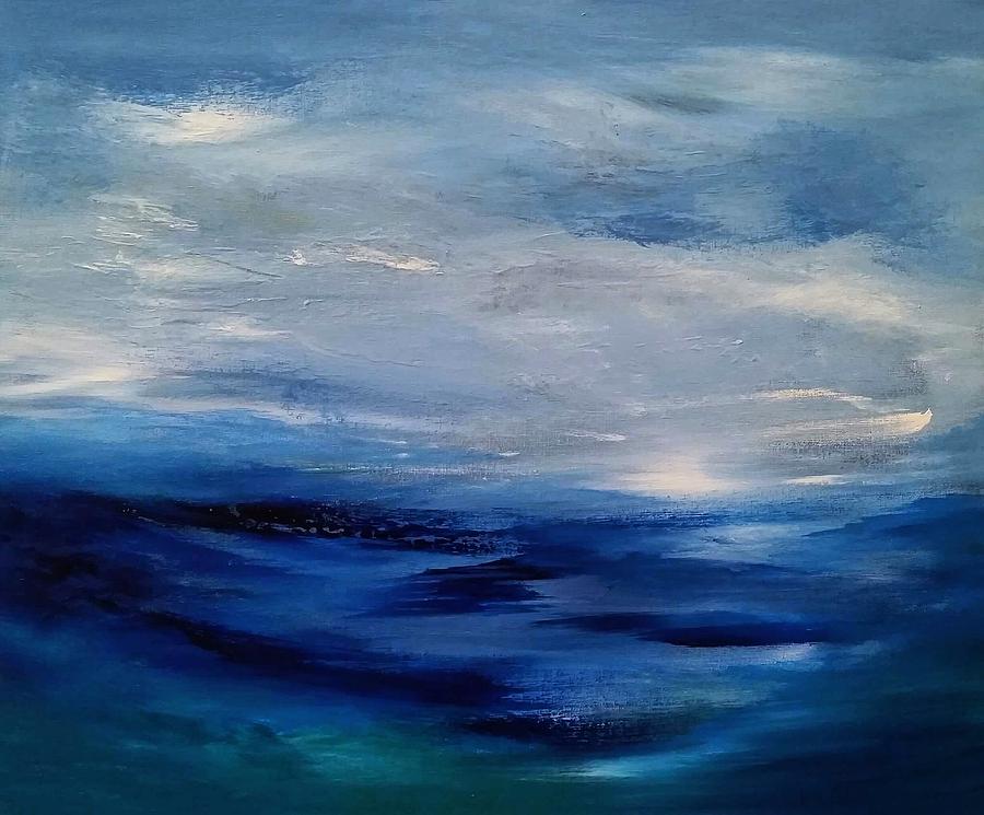 Fantasy Painting - Dreams Of Blue by Amber Tattersall