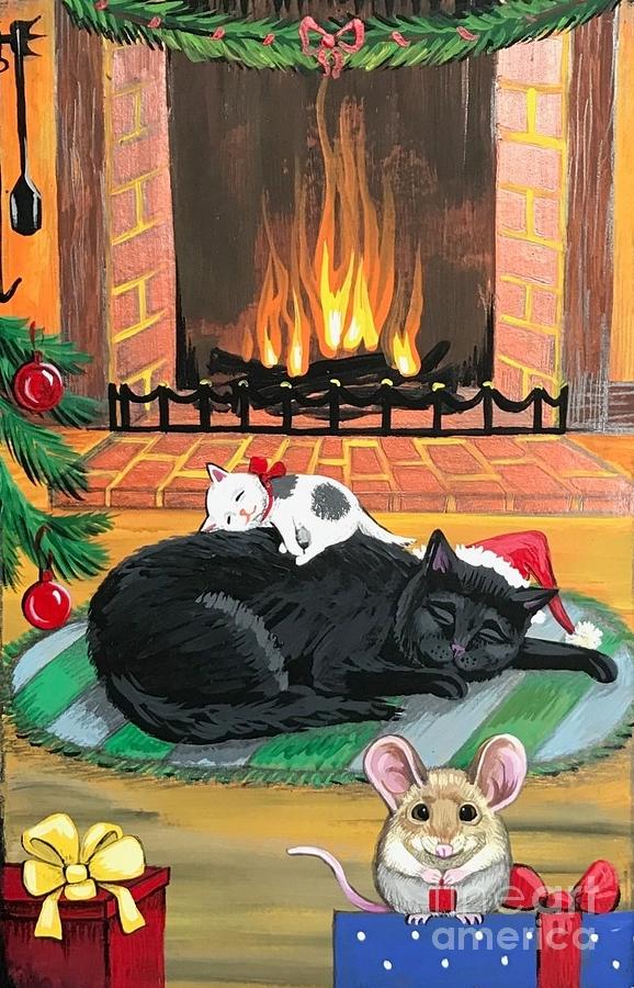 Dreams Of Christmas Painting by Margaryta Yermolayeva
