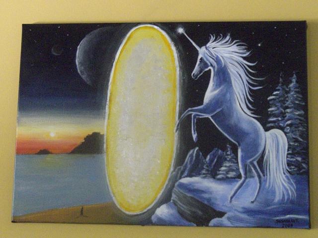 Unicorn Painting - Dreams by Susana Antunes Unicorn Painting - Dreams by Susana Antunes