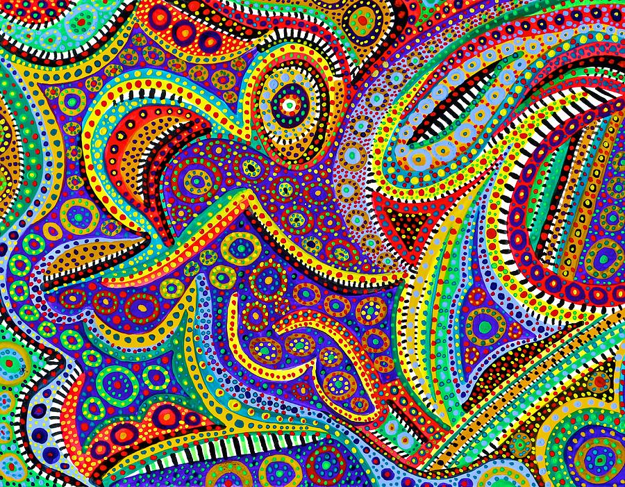 Dreamtime Painting by Polly Castor