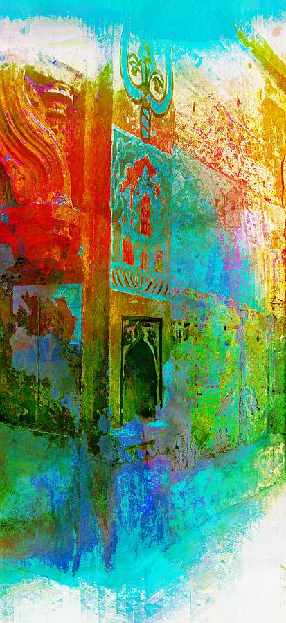Abstract Photograph - Dreamy Arches Turquoise Abstract Sun Fort Rajasthan India 2c by Sue Jacobi