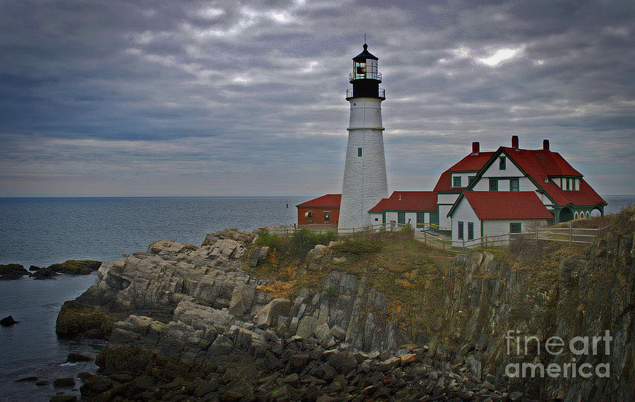 Dreamy Portland Head Lighthouse, Me Photograph by Skip Willits