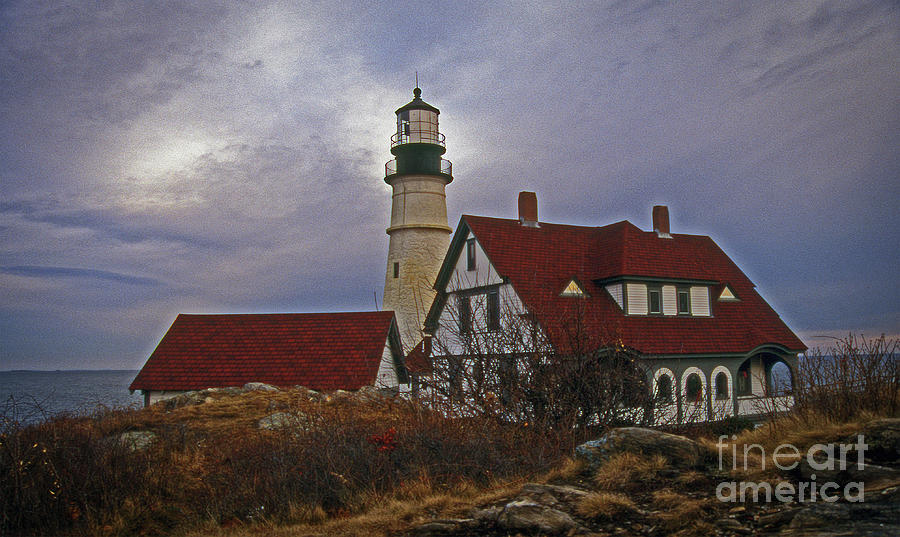 Dreamy Portland Head Lighthouse Photograph by Skip Willits