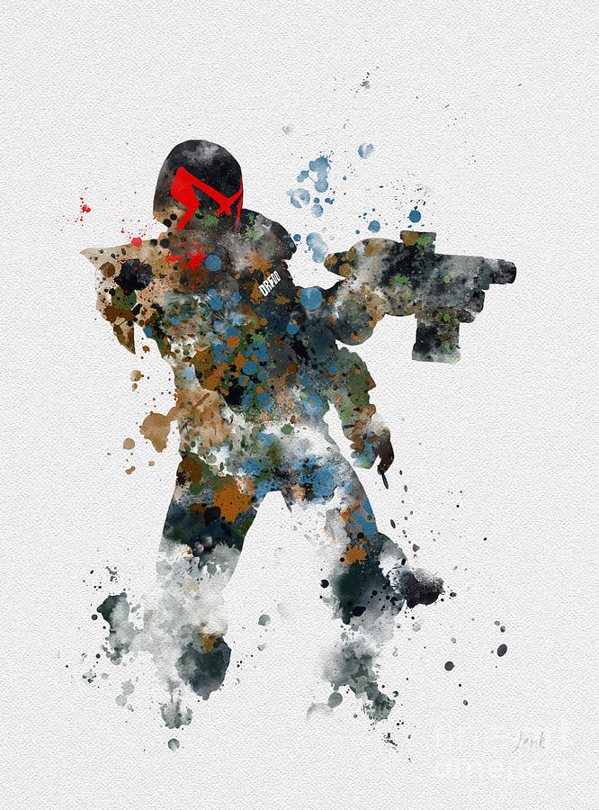 Sylvester Stallone Mixed Media - Dredd by My Inspiration