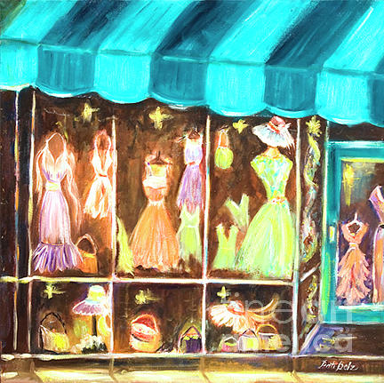 Dress Shop Painting by Pati Pelz