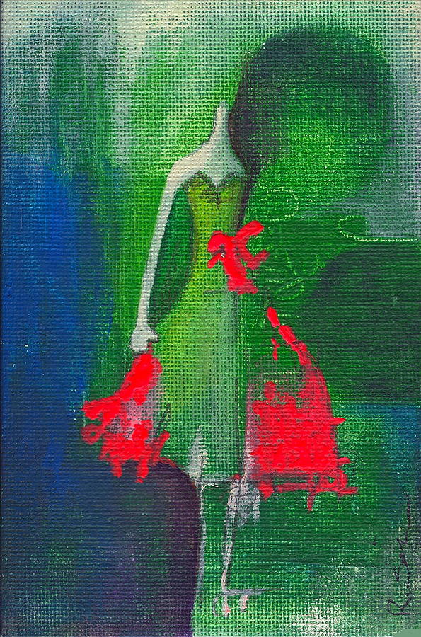 Dress Up Red Painting by Ricky Sencion