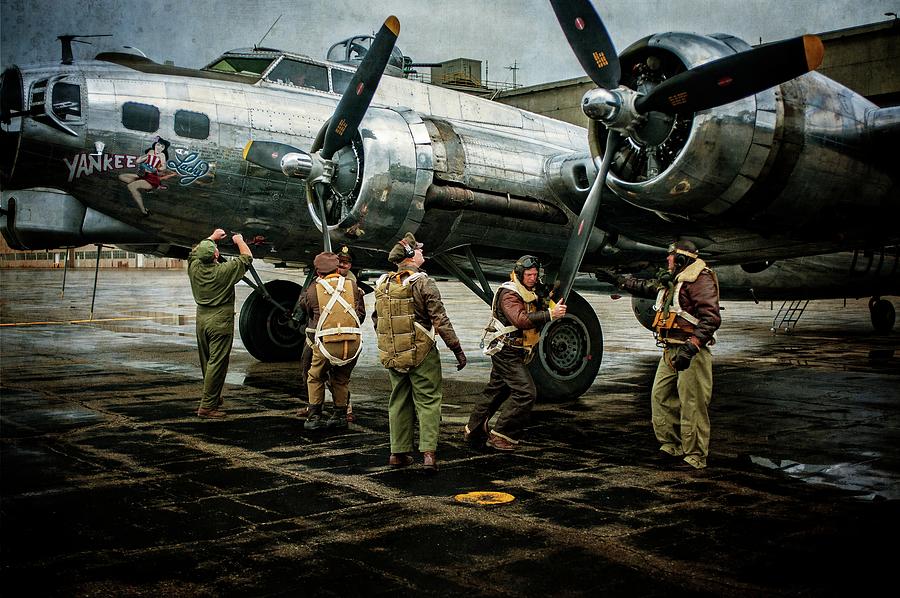 Vintage Photograph - Dressing the Engines by Ken Smith