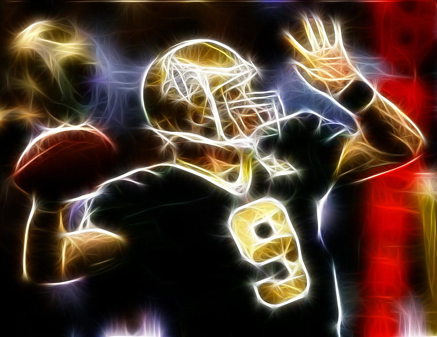Drew Brees Digital Art - Drew Brees New Orleans Saints by Paul Van Scott Drew Brees Digital Art - Drew Brees New Orleans Saints by Paul Van Scott