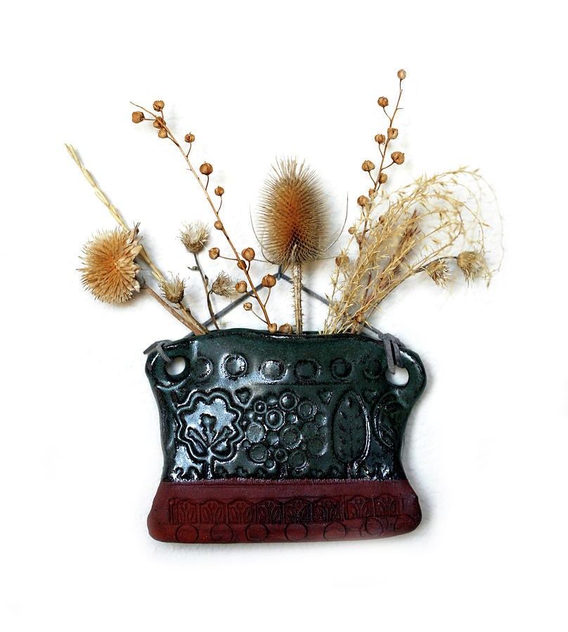Dried Flowers in Pocket Vase Photograph by Marilyn Hunt
