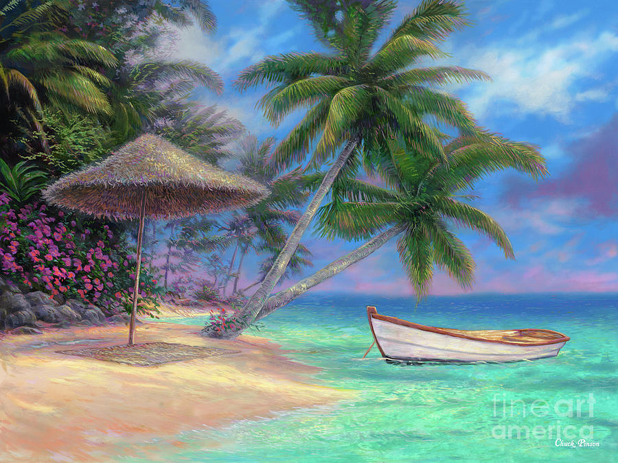 Tropical Painting - Drift Away by Chuck Pinson