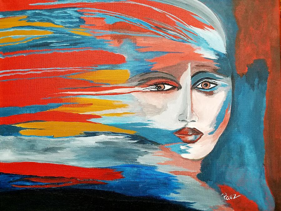 Abstract Painting - Drift away by Sheli Paez