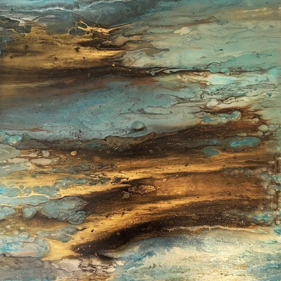 Abstract Painting - Drifting by Bonnie Keane
